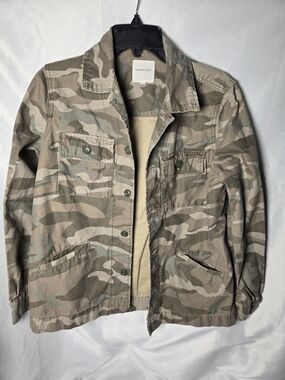 Thread & Supply Camo Field Jacket in Beige and Olive